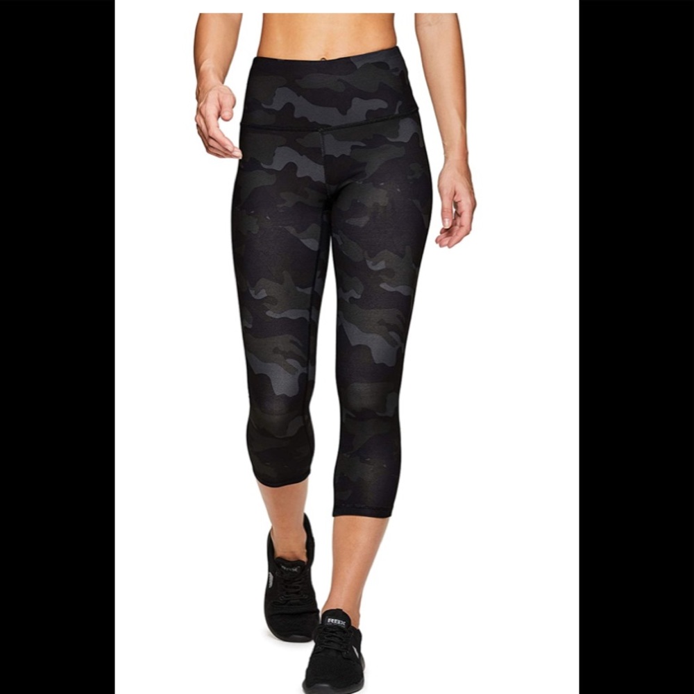 RBX Camouflage Printed Capri Workout Leggings